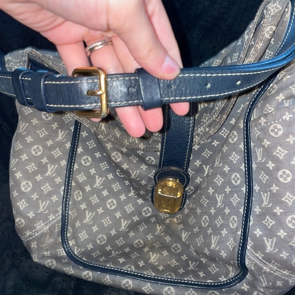 Louis Vuitton Idylle Encre Lin Monogram Grey Canvas Hobo - Picture 2 of 11